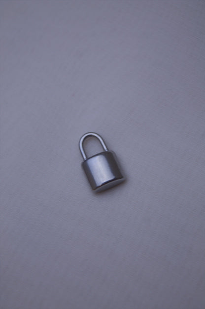 Classic Silver Padlock Charm