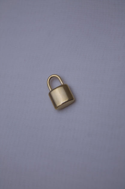 Classic Gold Padlock Charm