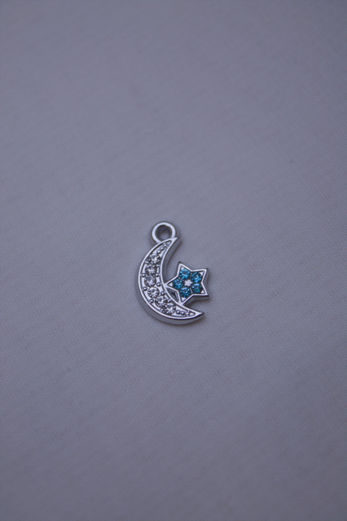 Crystal Moon Star Charm
