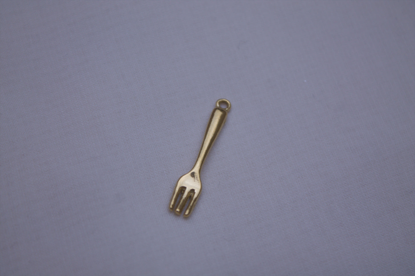 Classic Gold Fork Charm