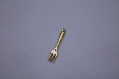 Classic Gold Fork Charm