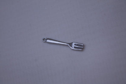 Classic Silver Fork Charm