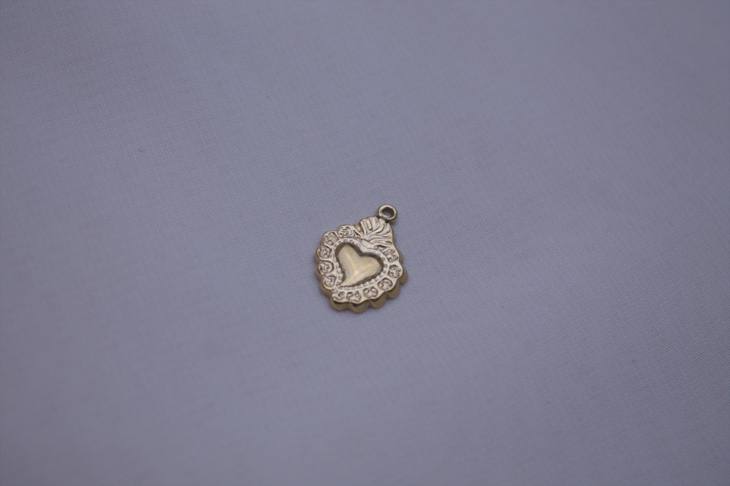 Gold Sacred Heart Charm