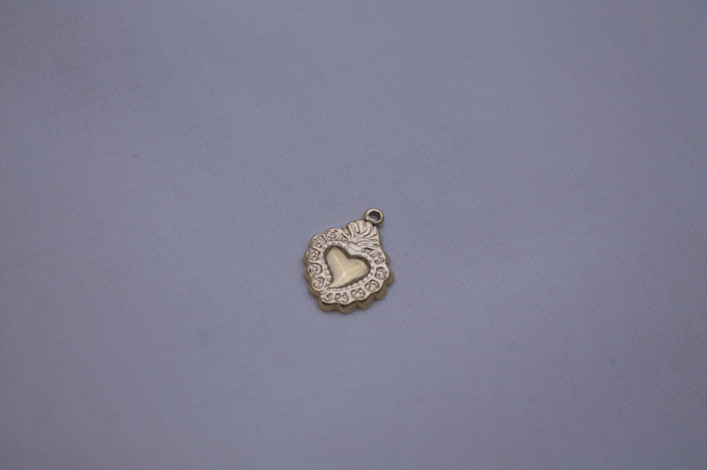Gold Sacred Heart Charm