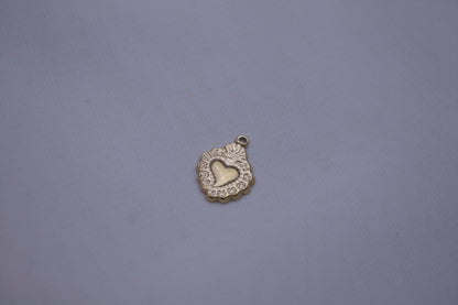 Gold Sacred Heart Charm