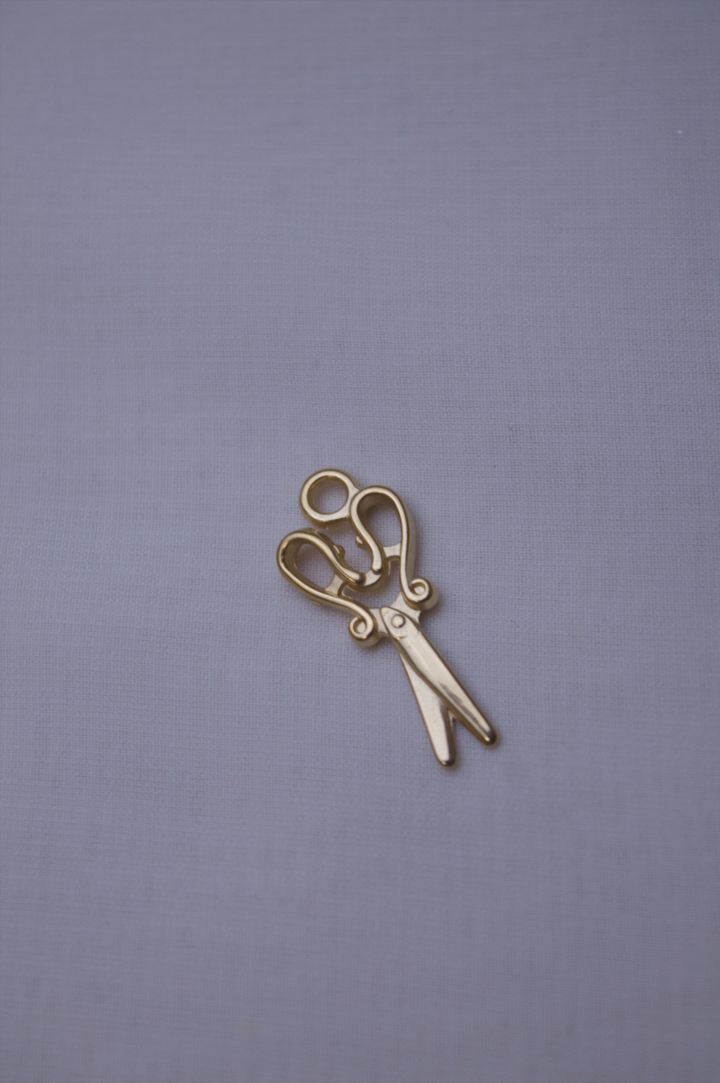 Classic Gold Scissors Charm