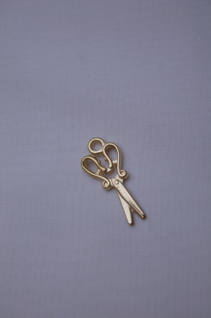 Classic Gold Scissors Charm
