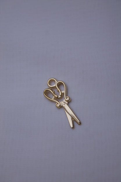 Classic Gold Scissors Charm