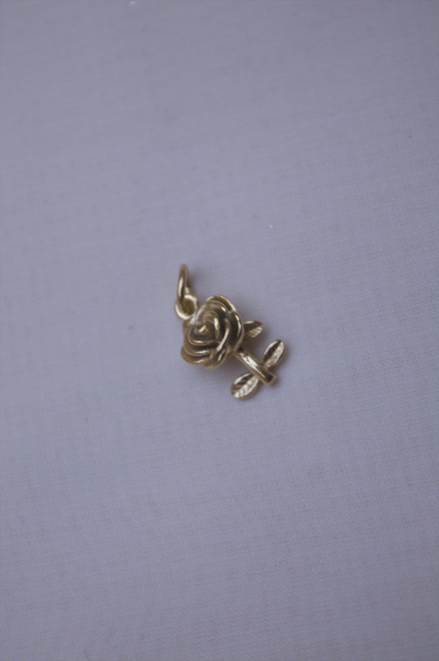 Classic Gold Rose Charm