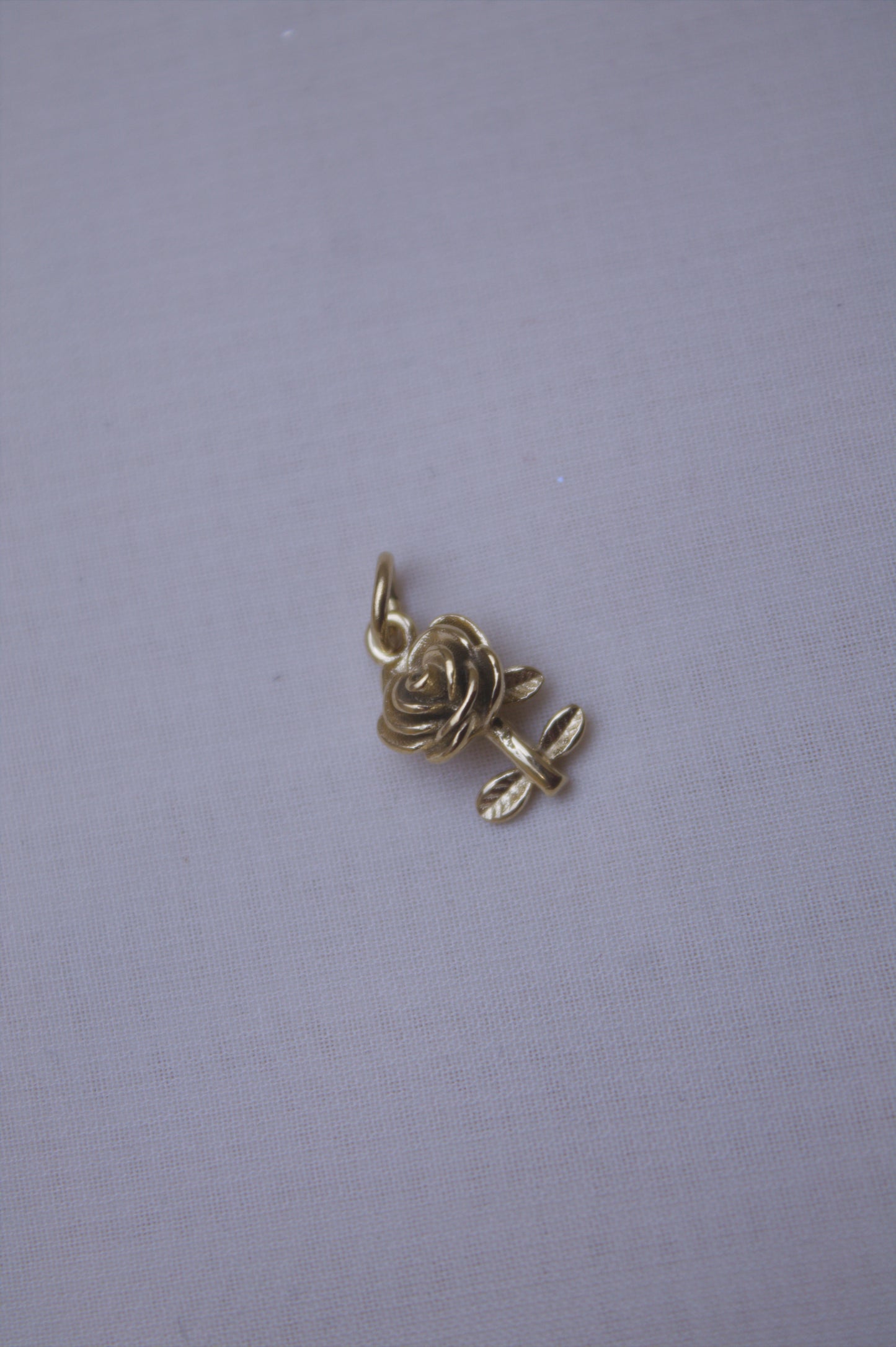 Classic Gold Rose Charm