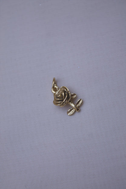 Classic Gold Rose Charm
