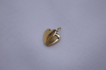 Classic Gold Heart Locket Charm