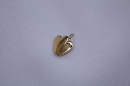 Classic Gold Heart Locket Charm