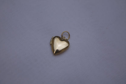 Classic Gold Heart Locket Charm