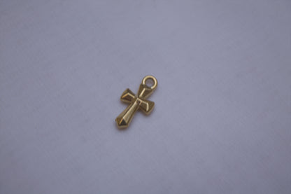 Classic Gold Cross Charm