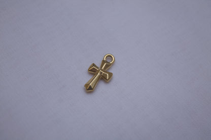 Classic Gold Cross Charm
