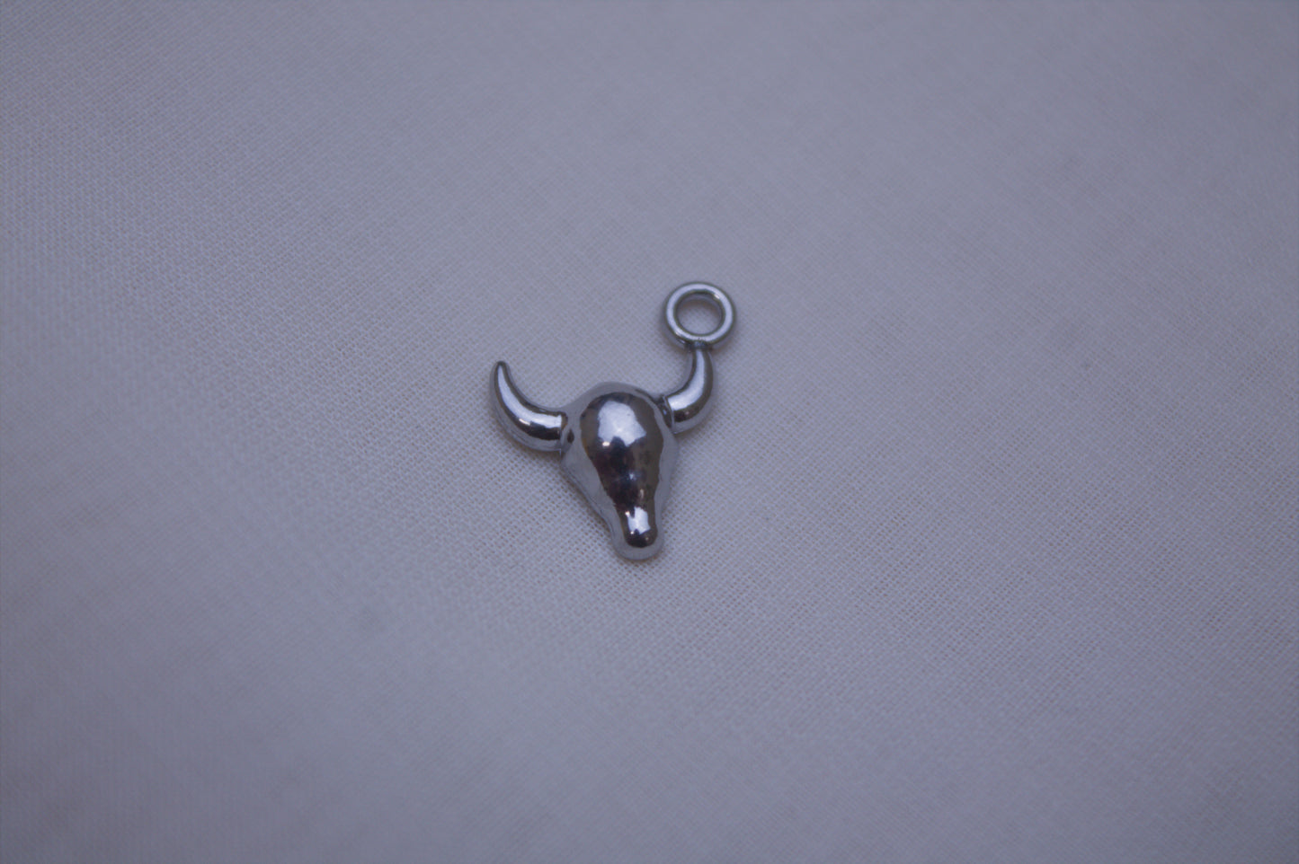 Classic Silver Longhorn Charm