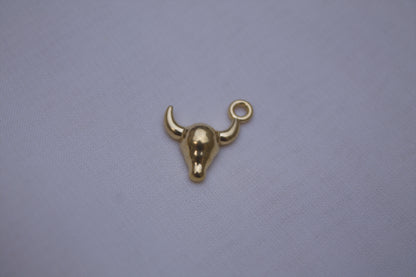 Classic Gold Longhorn Charm