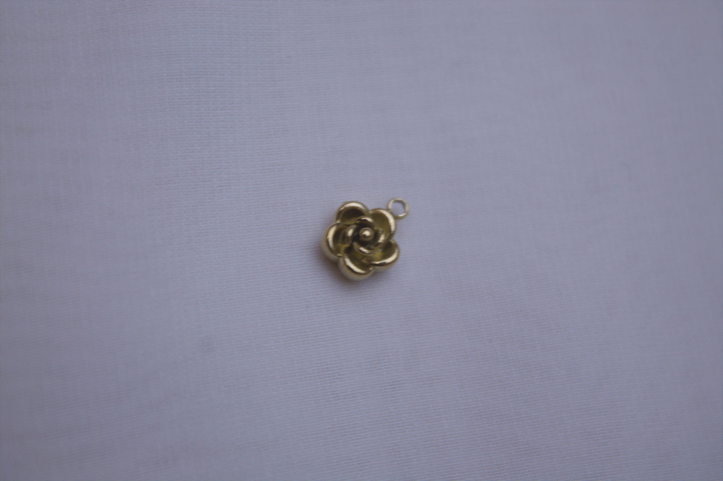 Classic Gold Rose Charm