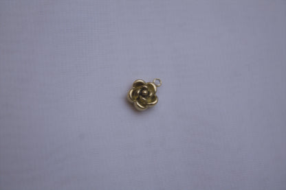 Classic Gold Rose Charm
