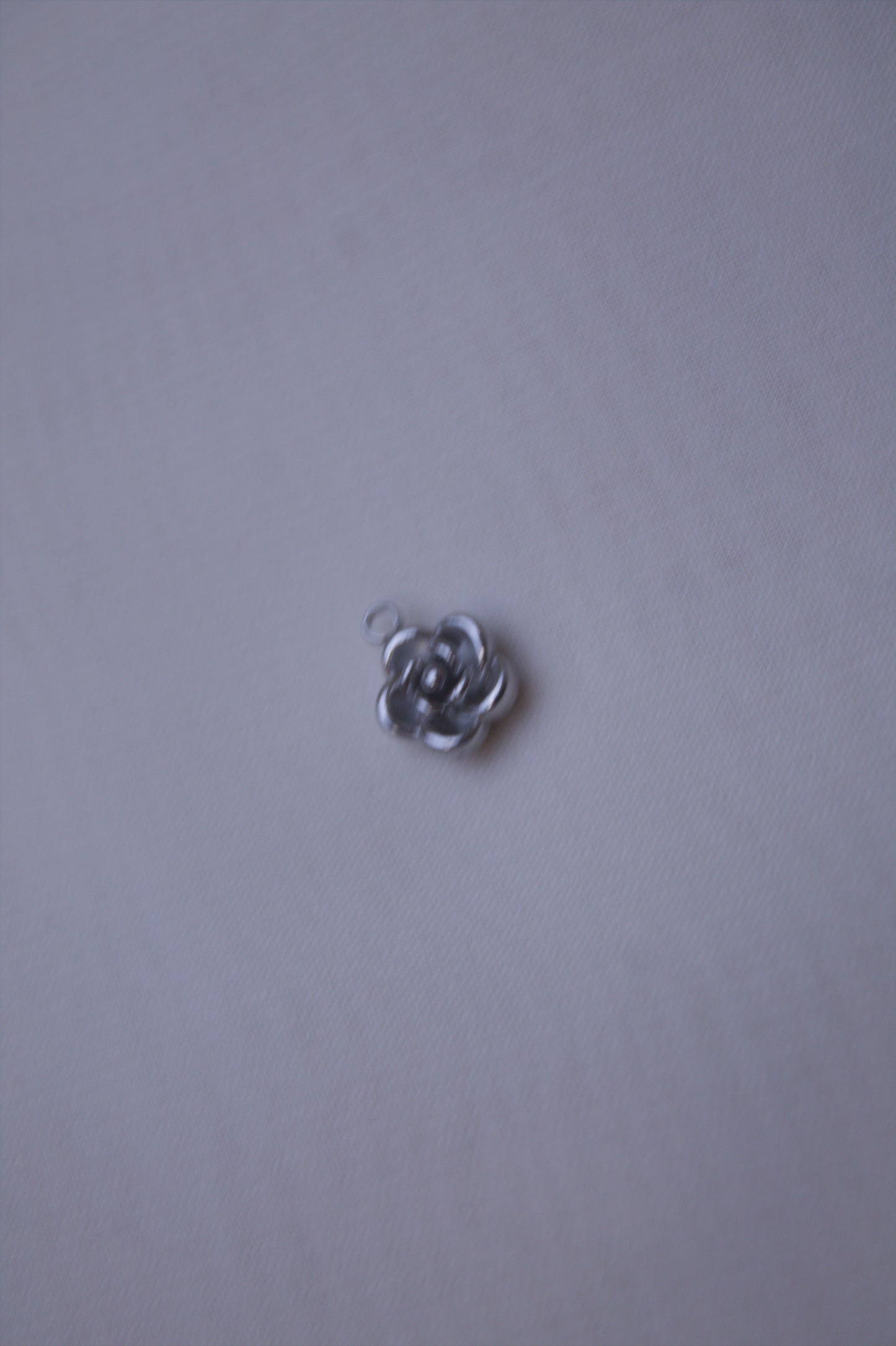 Classic Silver Rose Charm