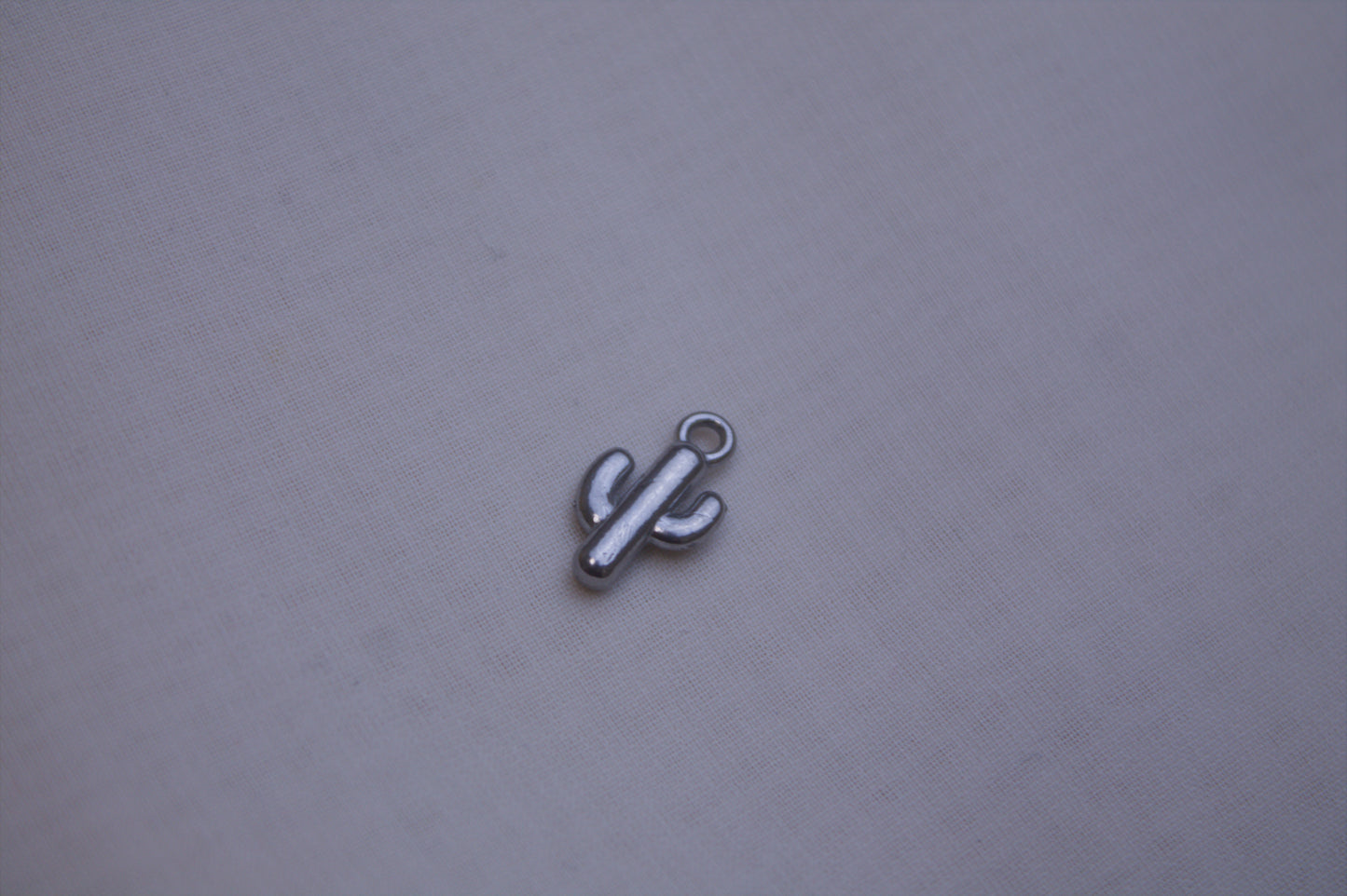 Classic Silver Cactus Charm