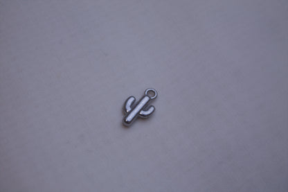 Classic Silver Cactus Charm