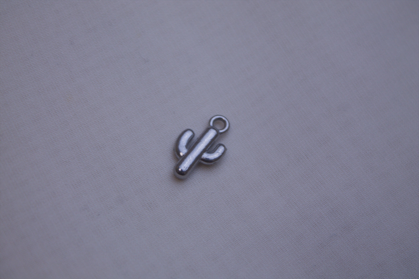 Classic Silver Cactus Charm