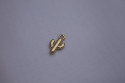 Classic Silver Cactus Charm