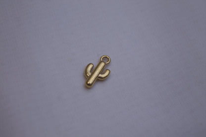 Classic Silver Cactus Charm