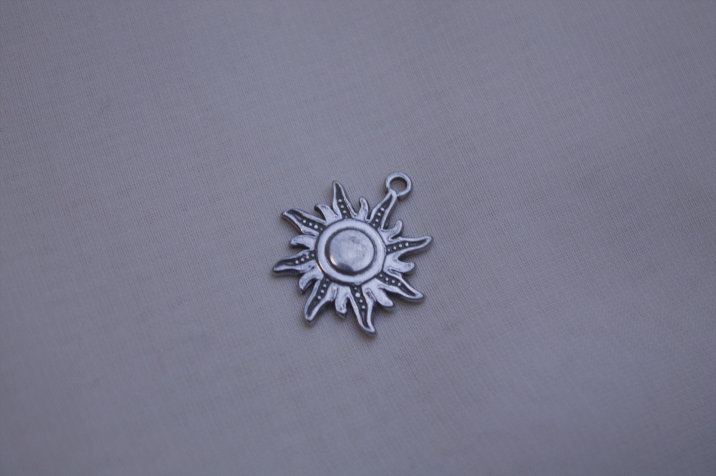Classic Silver Sun Charm