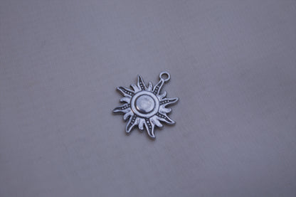 Classic Silver Sun Charm