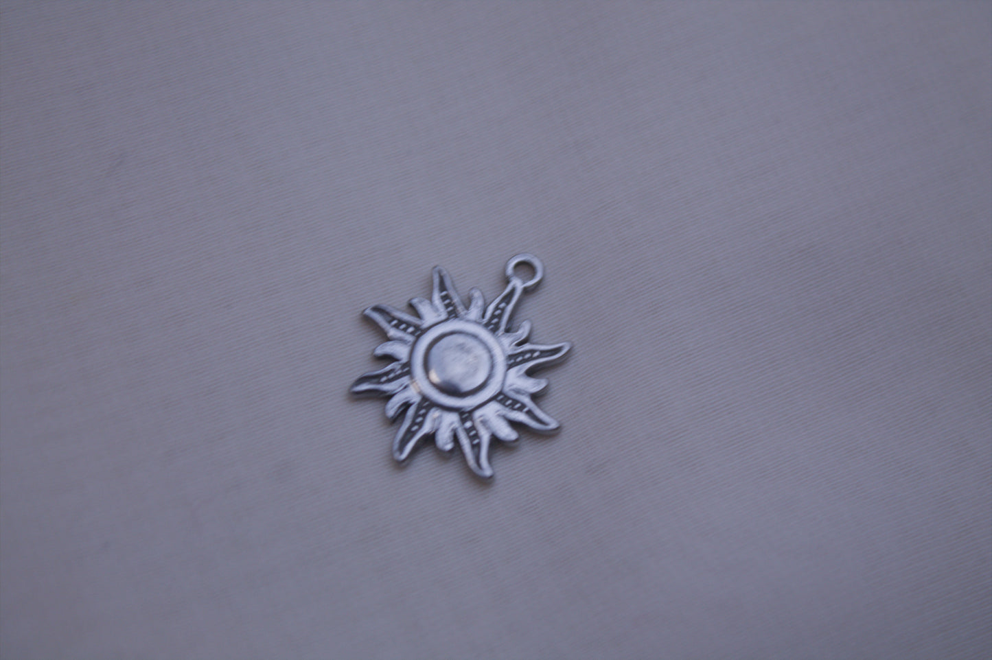 Classic Silver Sun Charm