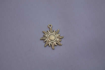 Classic Gold Sun Charm