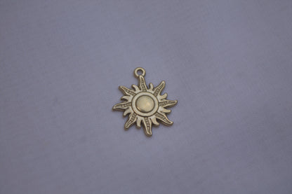 Classic Gold Sun Charm