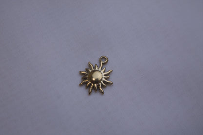 Classic Gold Sun Charm
