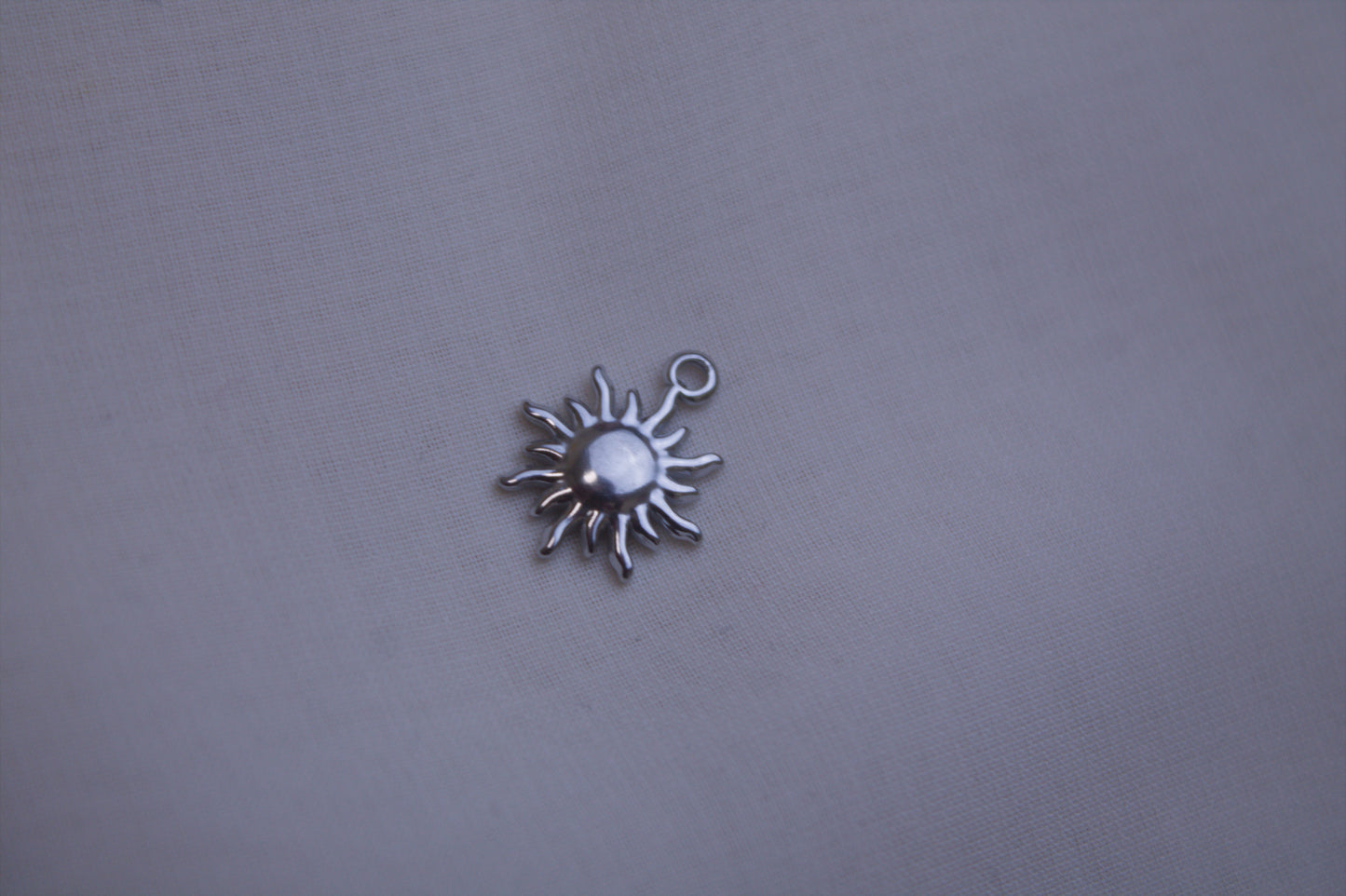 Classic Silver Sun Charm