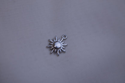 Classic Silver Sun Charm