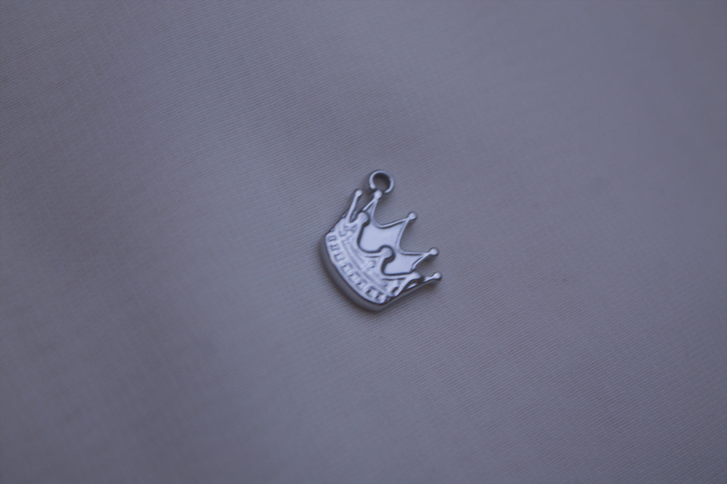 Classic Silver Crown Charm