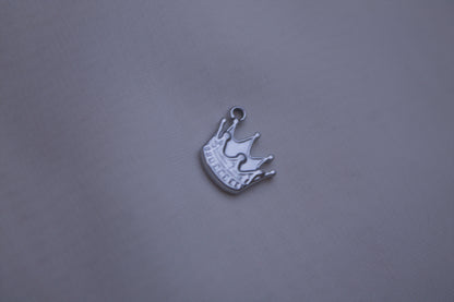 Classic Silver Crown Charm