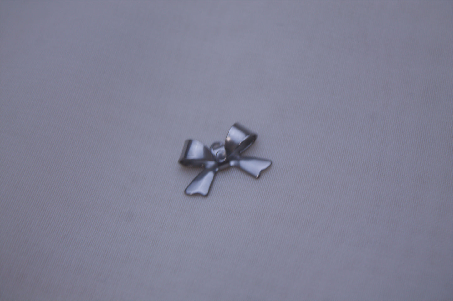Classic Silver Bow Charm
