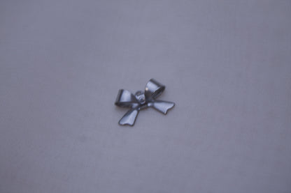 Classic Silver Bow Charm