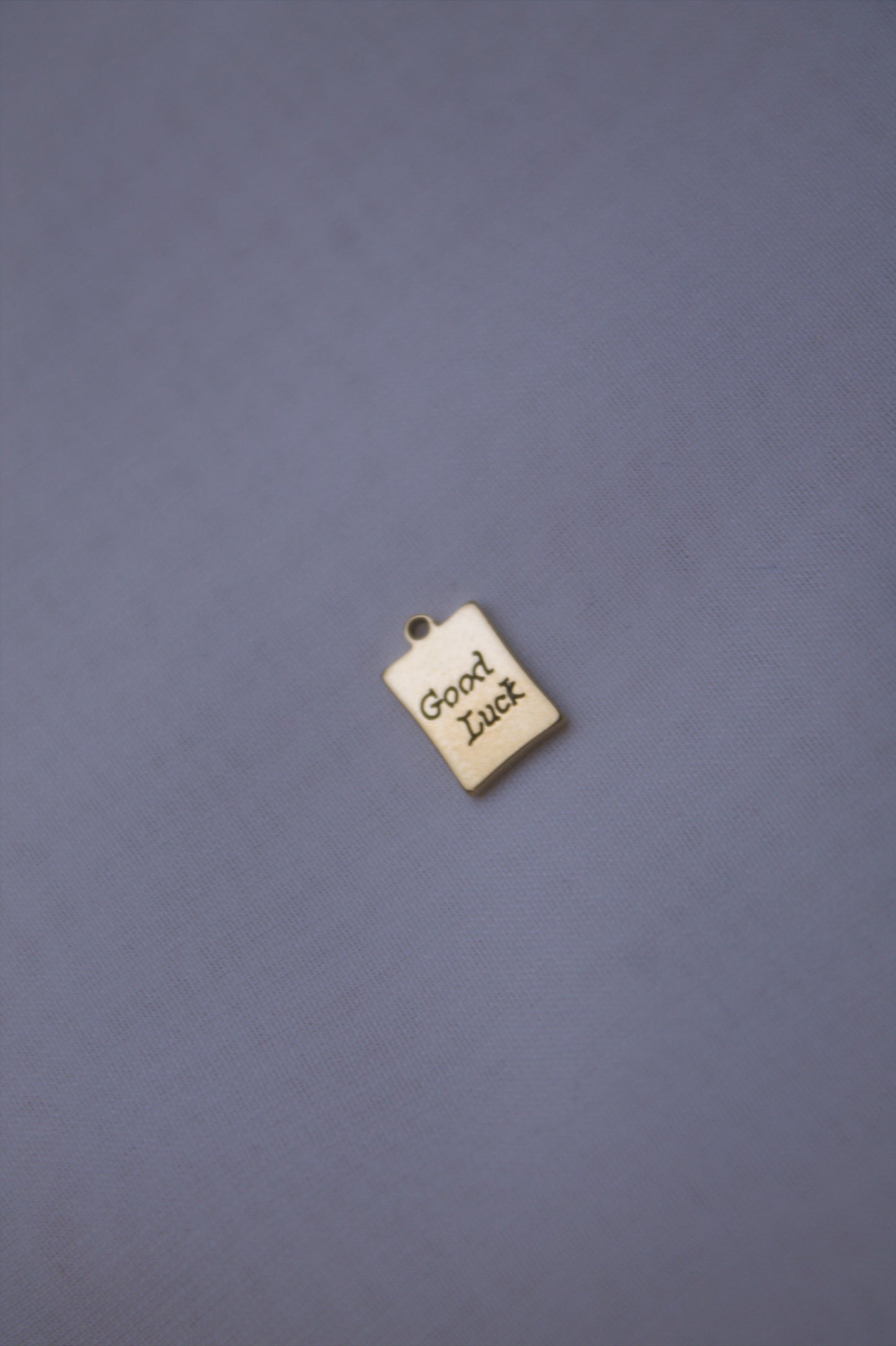 Classic Gold Good Luck Tag Charm