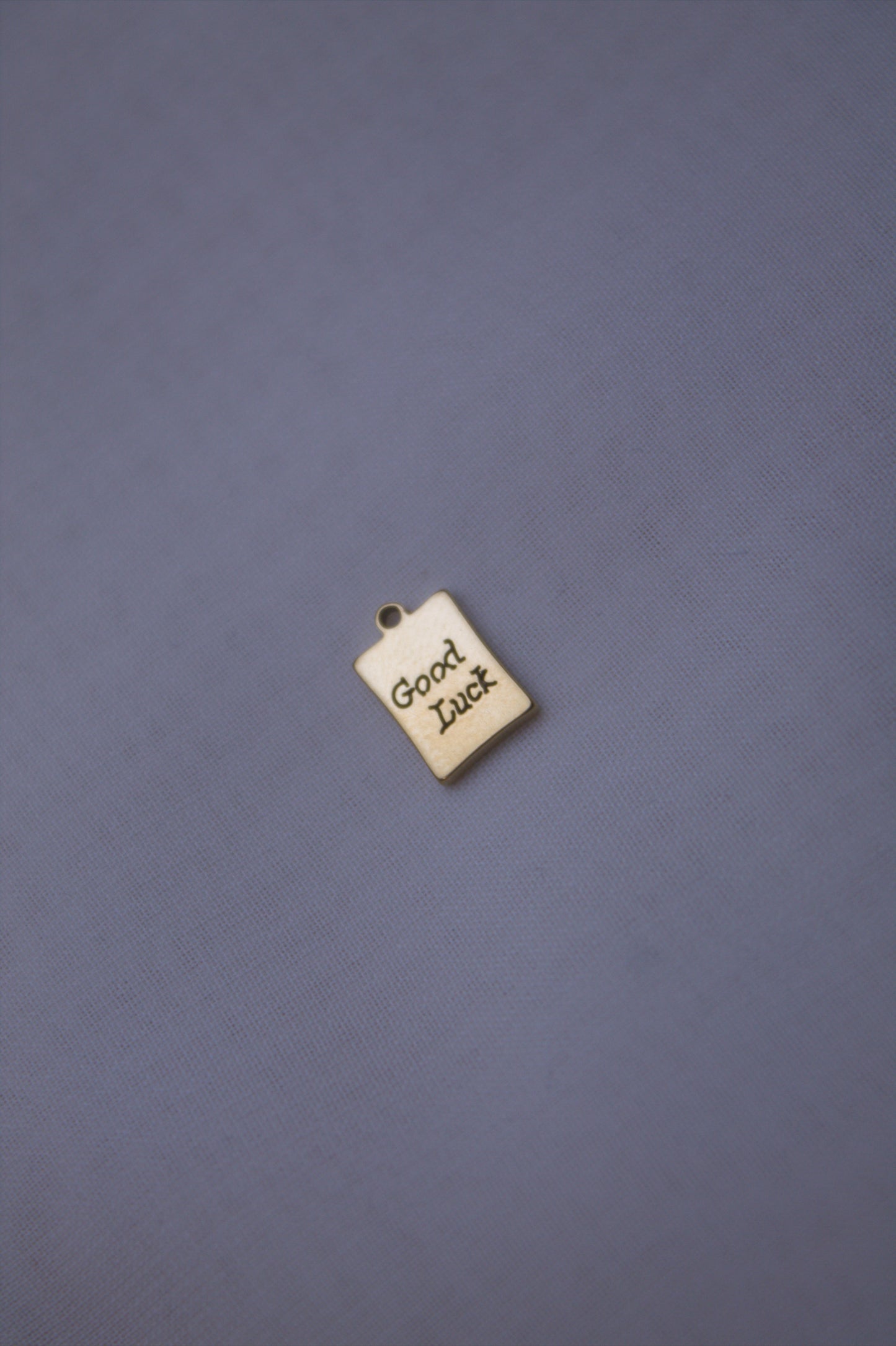 Classic Gold Good Luck Tag Charm
