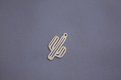 Classic Gold Cactus Charm