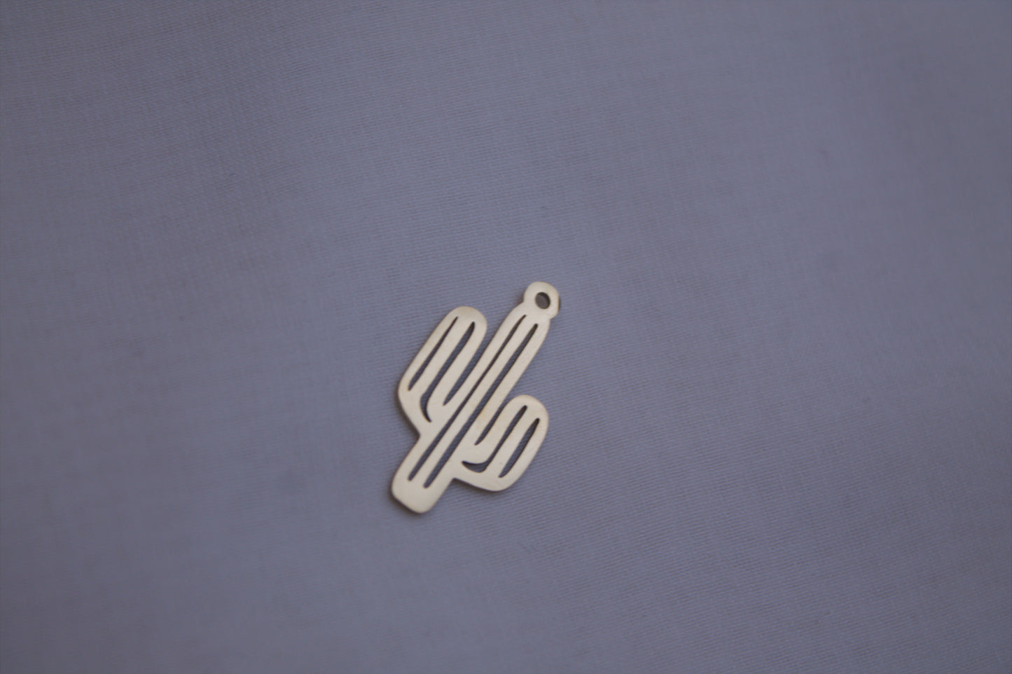 Classic Gold Cactus Charm