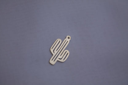 Classic Gold Cactus Charm