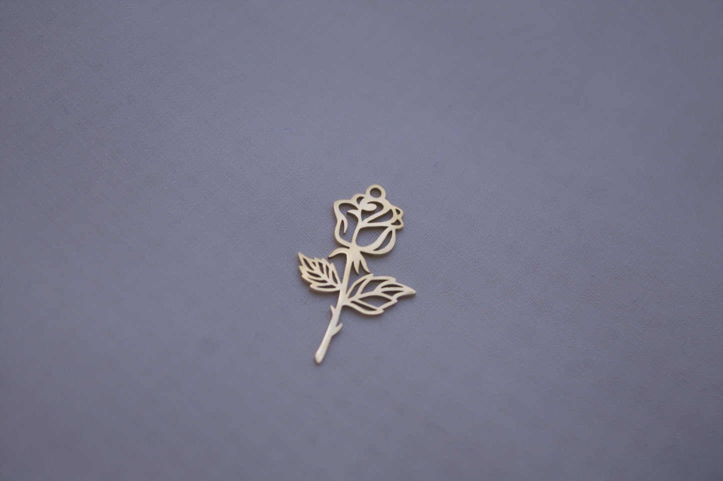 Classic Gold Rose Charm