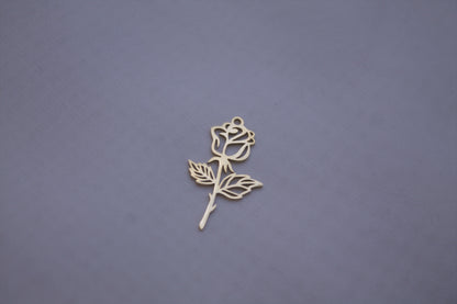 Classic Gold Rose Charm
