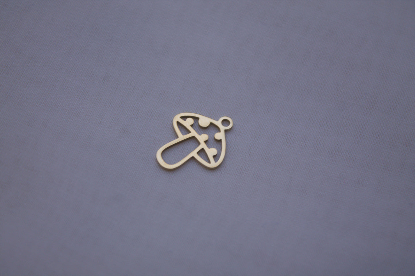 Classic Gold Mushroom Charm